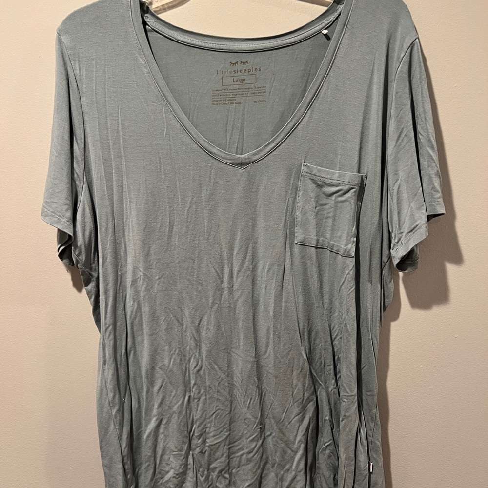Little Sleepies Gray V-Neck Top